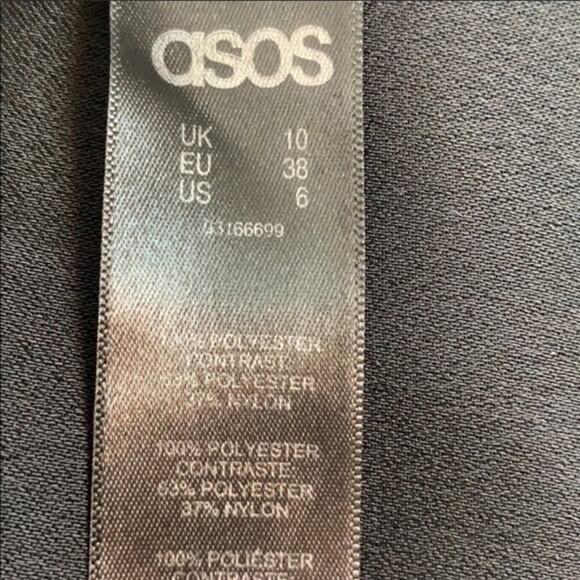 Asos faux wrap draped cut out back dress - Picture 6 of 6